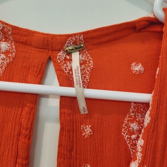 Free People Orange Sleeveless Top - Picture 6 of 8